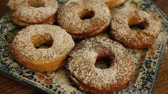 Рецепт Картофельных пончиков в сахарной пудре