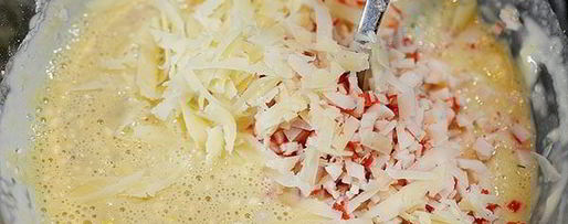 Шаг 3: крабовых пончиков с сыром