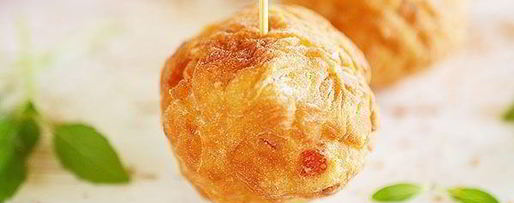 Шаг 7: крабовых пончиков с сыром