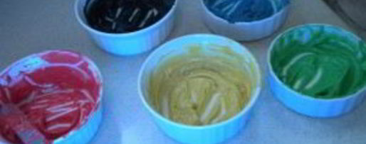 Шаг 3: пончиков олимпийских кольца