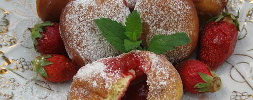 Шаг 10: пончиков с клубничной начинкой