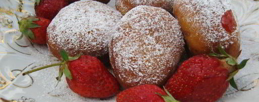 Шаг 9: пончиков с клубничной начинкой