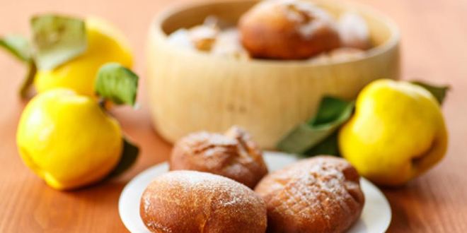 Рецепт пончиков с начинкой из айвы