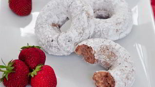 Рецепт Пончиков с сахарной пудрой