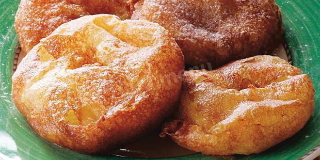 Рецепт пончиков яблочных кольца