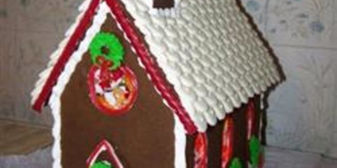 Рецепт домика из пряничного теста