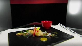 Рецепт Морского гребешка на прянике с мандариновым кремом