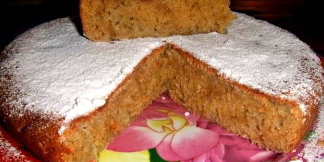 Рецепт постной банановой коврижки в мультиварке