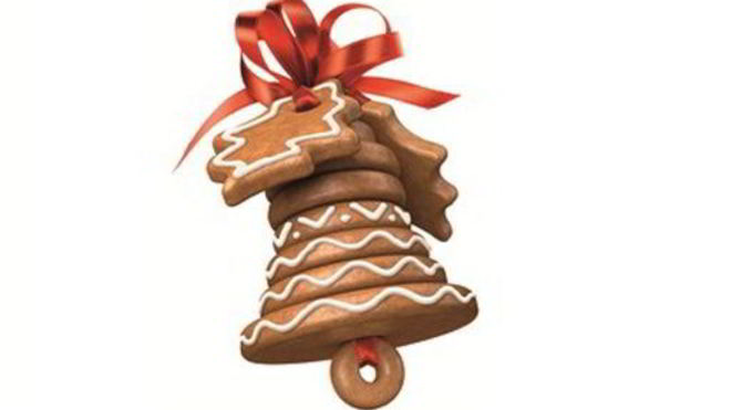 Рецепт Пряника с глазурью Рождественский колокольчик