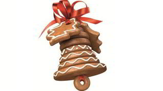 Рецепт Пряника с глазурью Рождественский колокольчик