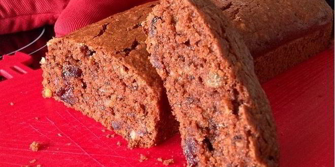 Рецепт шоколадна-медовой коврижка с изюмом и орехами