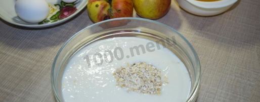 Шаг 1: диетической шарлотки из геркулеса с яблоками