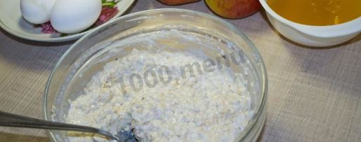 Шаг 2: диетической шарлотки из геркулеса с яблоками