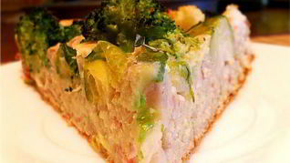 Рецепт Овощной шарлотки с грудинкой