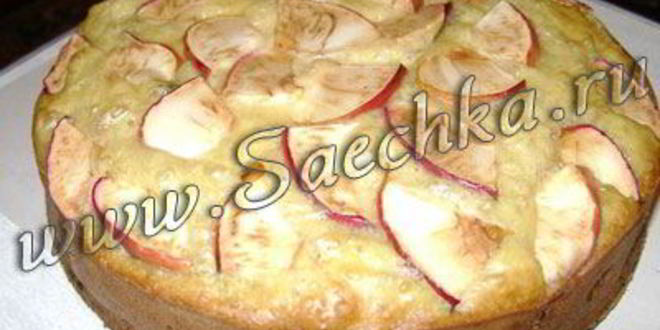 Рецепт шарлотки двойной