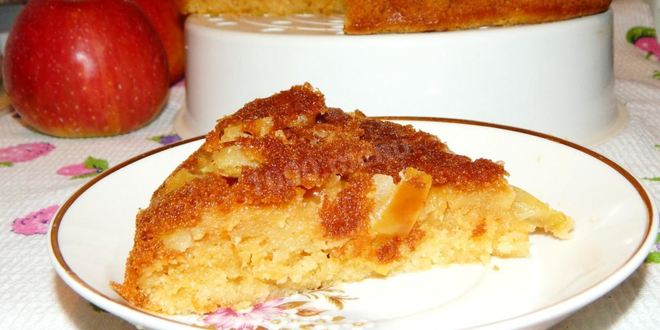 Рецепт шарлотки на кефире в мультиварке