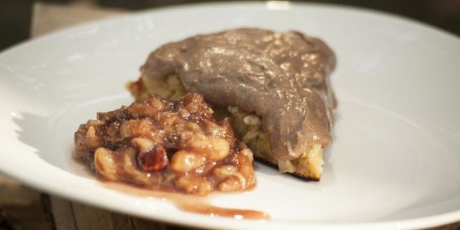 Рецепт шарлотки с джемом и сливочным кремом