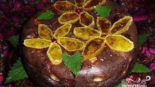 Рецепт Шарлотки с какао и яблоками