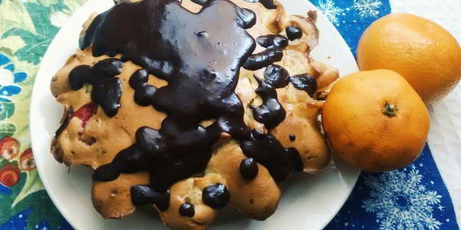 Рецепт шарлотки с клюквой