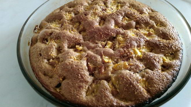 Рецепт Шарлотки с персиками