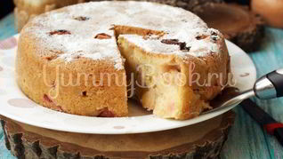 Рецепт Шарлотки с ревенем в мультиварке