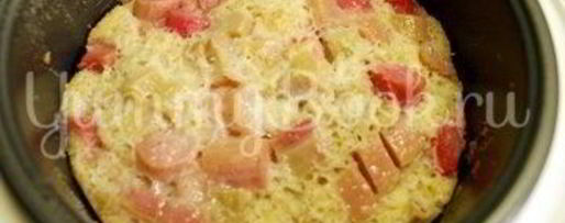 Шаг 7: шарлотки с ревенем в мультиварке