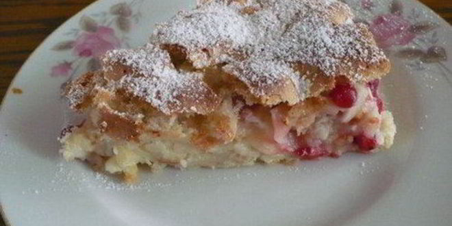 Рецепт шарлотки с яблоками и клюквой в духовке