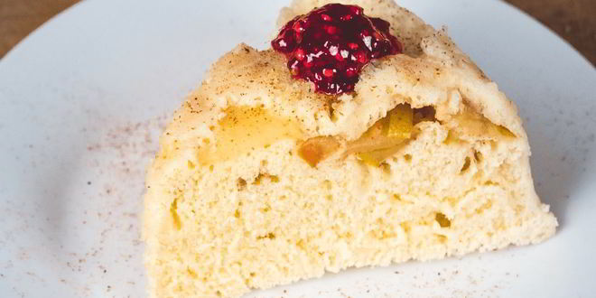 Рецепт шарлотки с яблоками в микроволновке