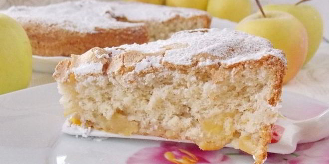 Рецепт шарлотки в духовке с яблоками