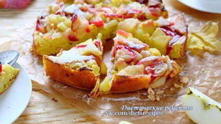 Рецепт Яблочной шарлотки диетической