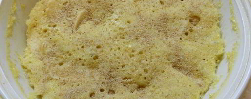 Шаг 6: яблочной шарлотки с карамелью в микроволновке