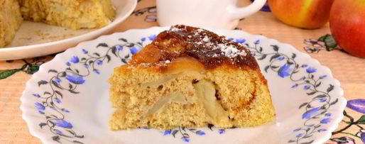 Шаг 8: яблочной шарлотки с карамелью в микроволновке