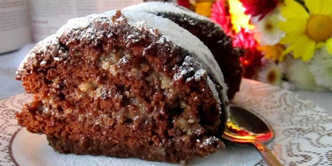 Рецепт шоколадна-орехового рулет