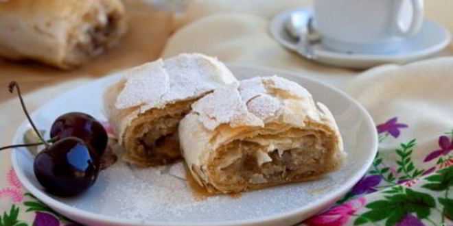 Рецепт грушевого штруделя