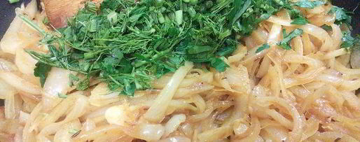 Шаг 3: лукового штруделя на вытяжном тесте