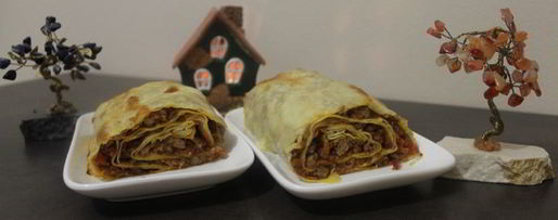 Шаг 11: мясного штруделя под соусом бешамель