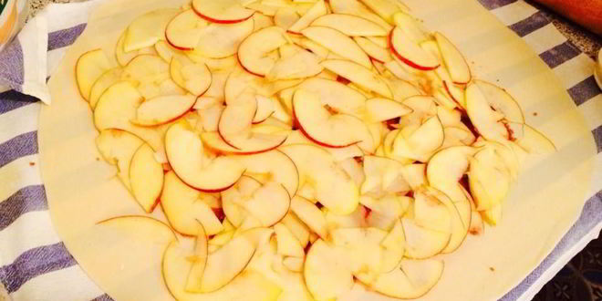 Рецепт постного штруделя с яблоками