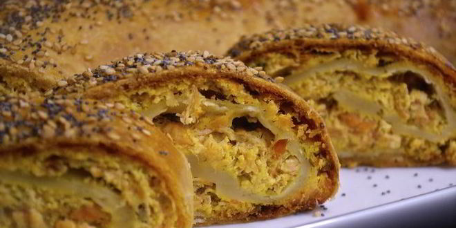 Рецепт рыбного штруделя