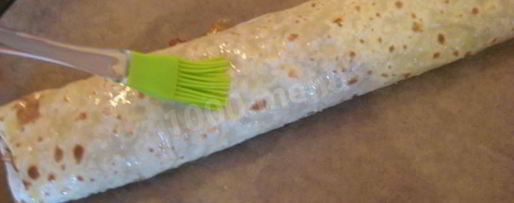 Шаг 11: штруделя из лаваша с яблоками