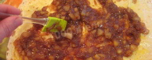 Шаг 8: штруделя из лаваша с яблоками