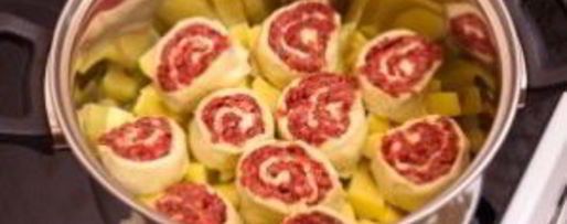 Шаг 6: штруделя с фаршем