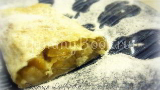 Рецепт Штруделя с грушами из лаваша