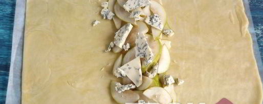 Шаг 6: штруделя с грушей и сыром дор блю