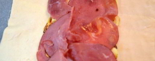 Шаг 1: штруделя с кабачками, ветчиной и сыром