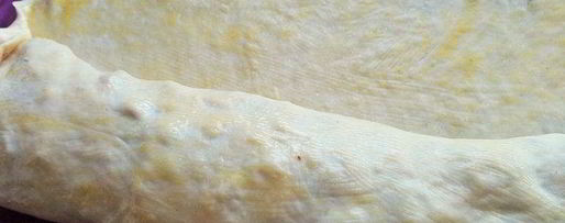 Шаг 18: штруделя с яблоками и голубикой