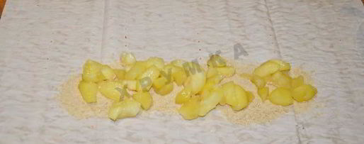 Шаг 6: штруделя с яблоками из лаваша