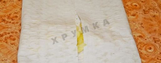 Шаг 7: штруделя с яблоками из лаваша