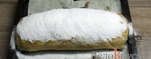 Шаг 29: штруделя с яблоками, изюмом и грецкими орехами