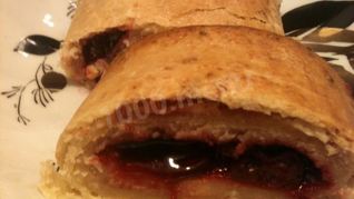 Рецепт Творожного штруделя с вишней