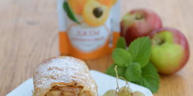 Рецепт яблочного штруделя из лаваша